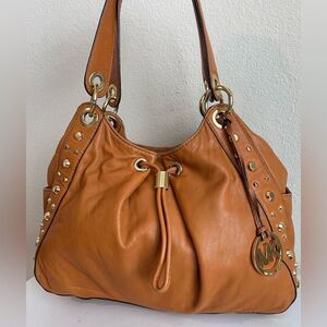 MICHAEL KORS Acorn Ludlow Astor Drawstring Tote Shoulder Bag Bedford Fulton